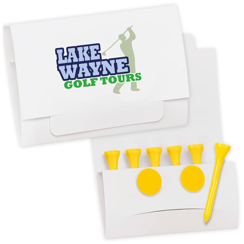 6-2 Golf Tee Packet - Value Pak-2-1/8" Tees