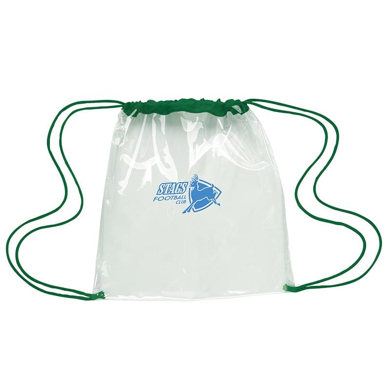 Clear Game Drawstring Backpack