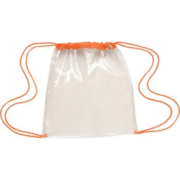 Clear Game Drawstring Backpack