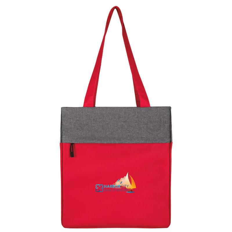 Two-Tone Colorblock Computer Tote