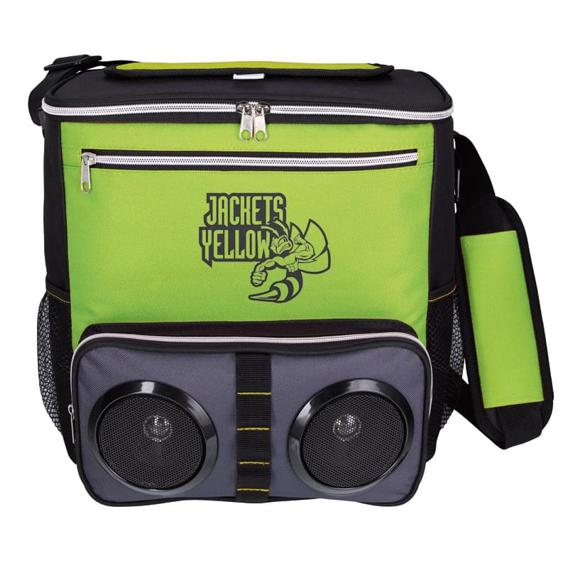 Black MCM 12-1/4x12-3/8x10-1/4 Koozie Chillin Bluetooth Speaker 30-can  Yellow O with Wings Backpack Cooler