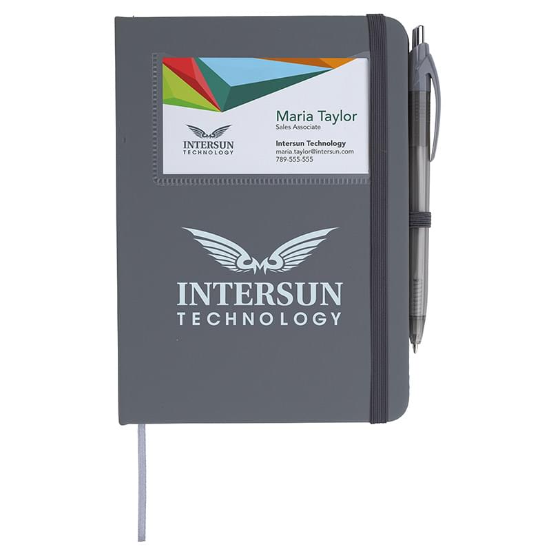 Value Card Pocket Notebook with Element Slim Pen
