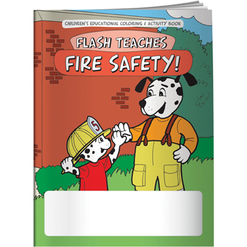 Coloring Book: Flash Teaches Fire Safety