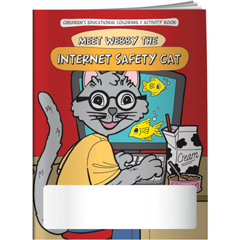 Coloring Book: Meet Webby The Internet Safety Cat