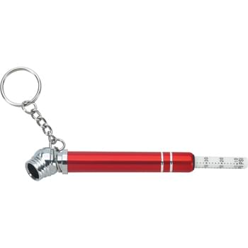 Mini Double Ring Tire Pressure Gauge