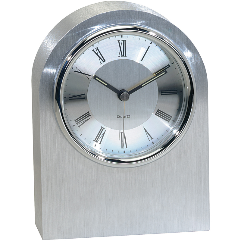 Silver Arch Clock