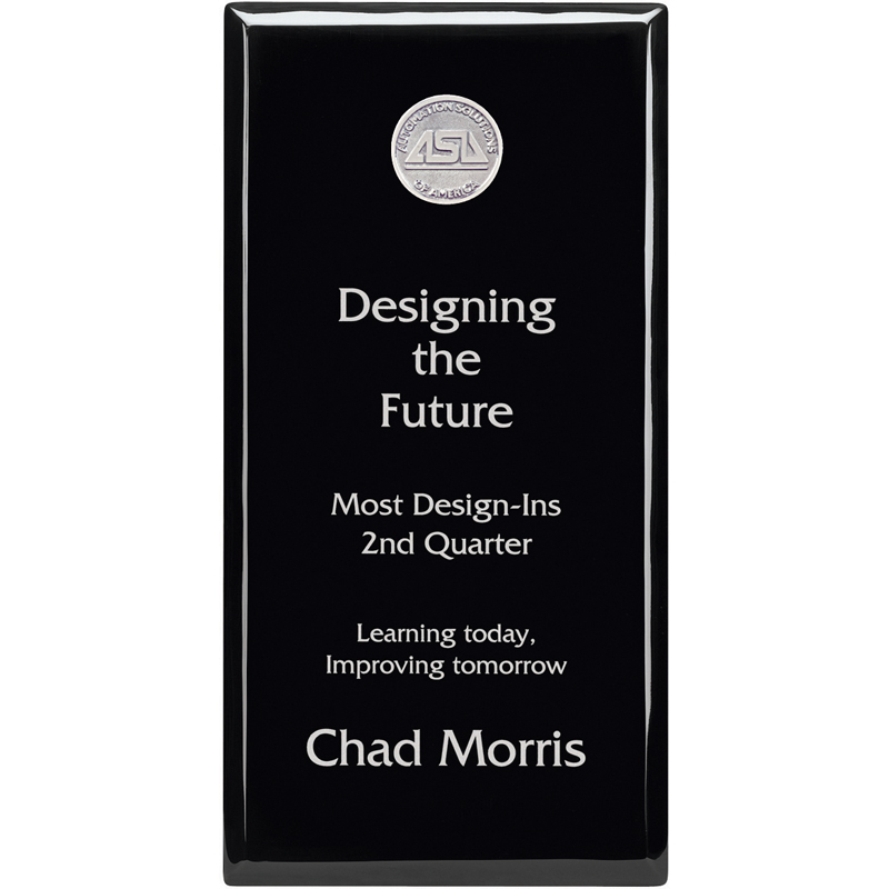 Black Plaque - 6" x 12"