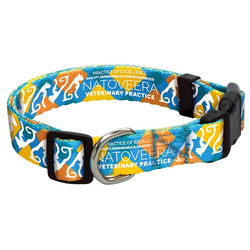 3/4" Polyester 4 Color Pet Collar