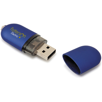256 MB Oval USB 2.0 Flash Drive