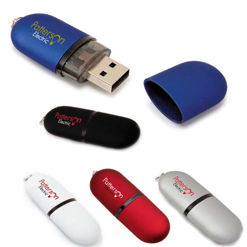 1 GB Oval USB 2.0 Flash Drive