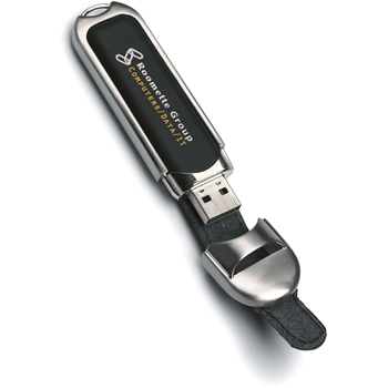 256 MB Leather Buckle USB 2.0 Flash Drive