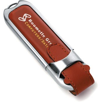 256 MB Leather Buckle USB 2.0 Flash Drive