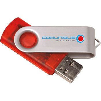 2 GB Translucent Folding USB 2.0 Flash Drive