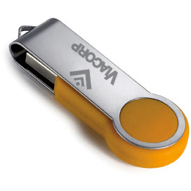 1 GB Round Folding USB 2.0 Flash Drive