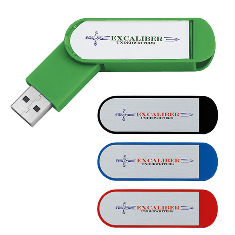 512 MB Labeled Folding USB 2.0 Flash Drive