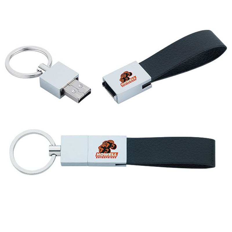 16 GB Leather Loop USB 2.0 Flash Drive