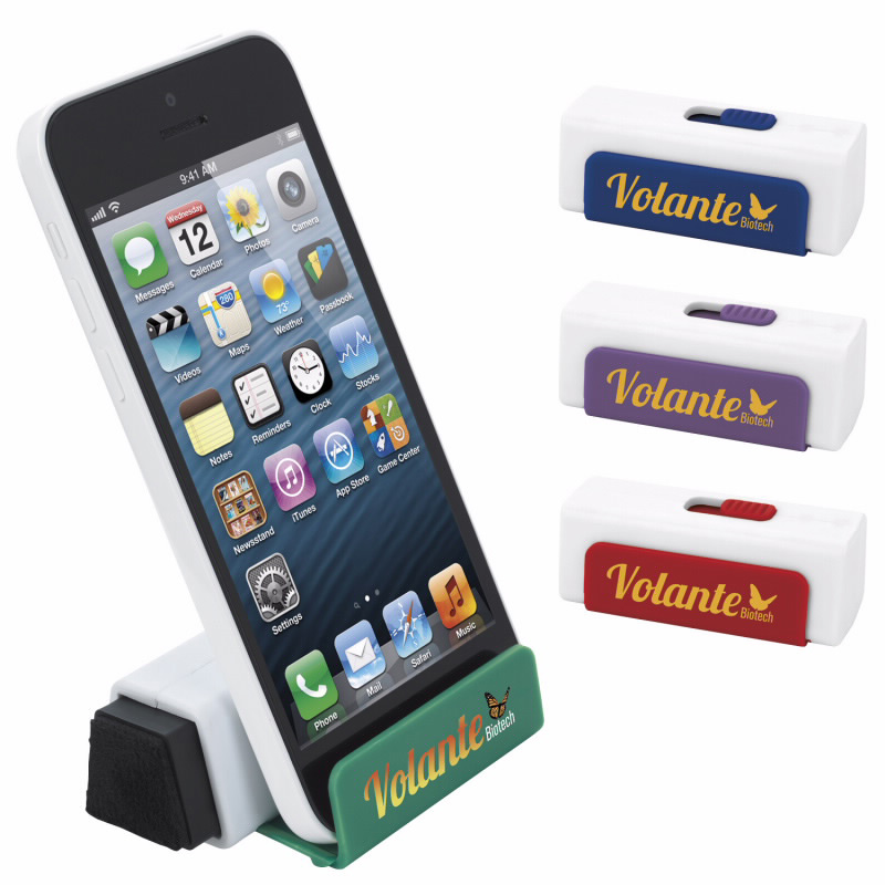 Stand Up Phone Holder with Screen Cleaner