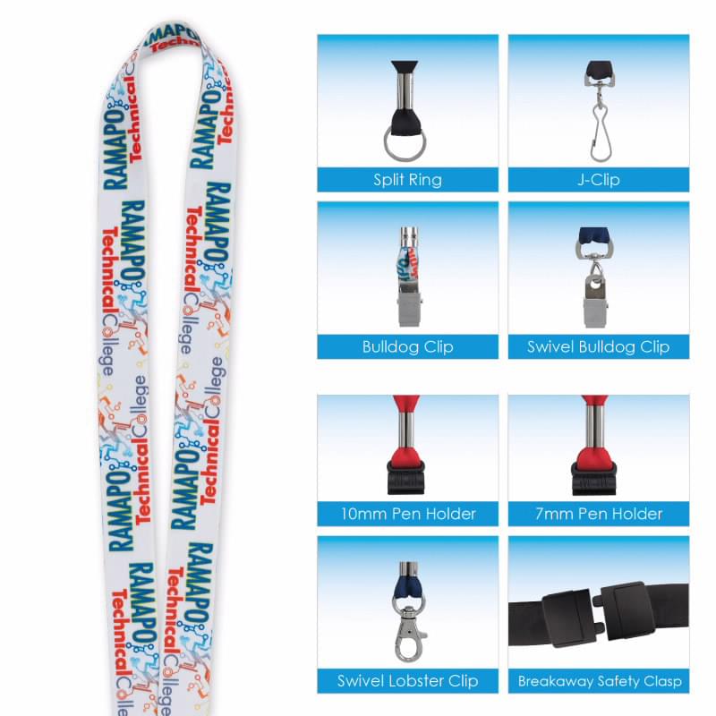 3/4" 'Fine Print' Lanyard