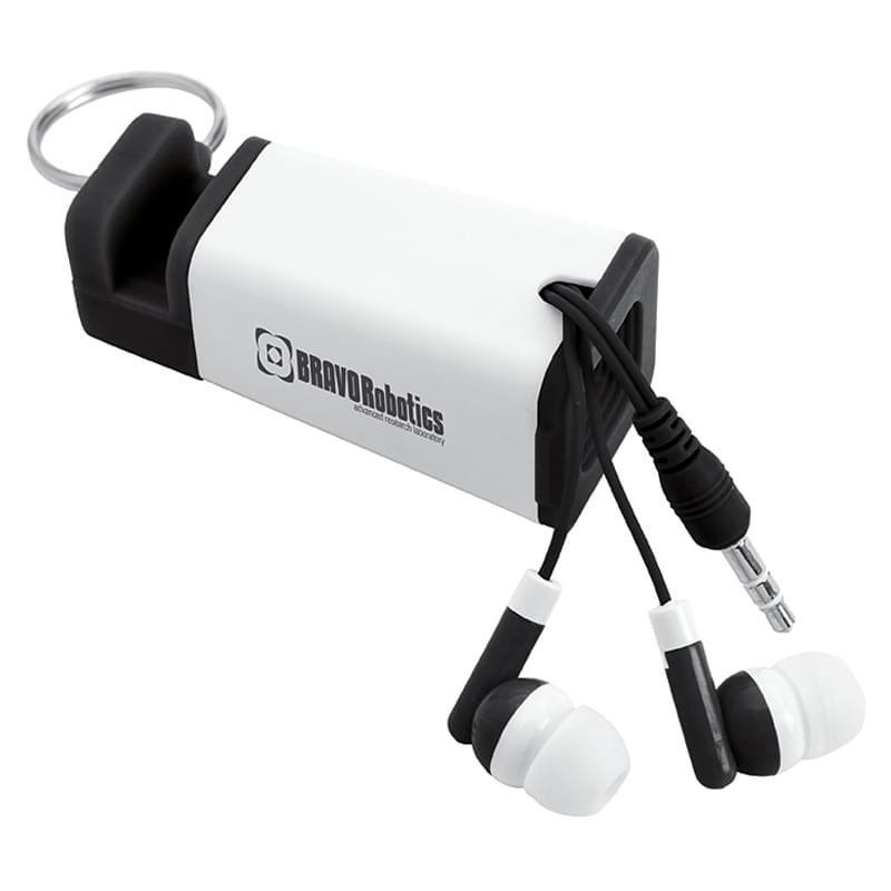 Phone Amplifier Keychain with Earbuds