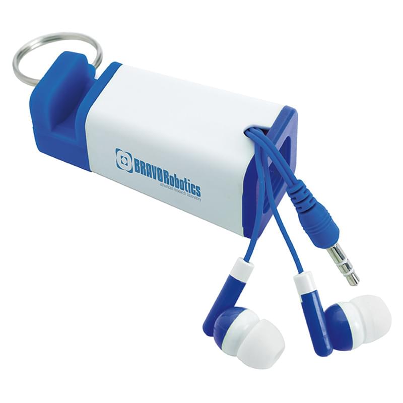 Phone Amplifier Keychain with Earbuds