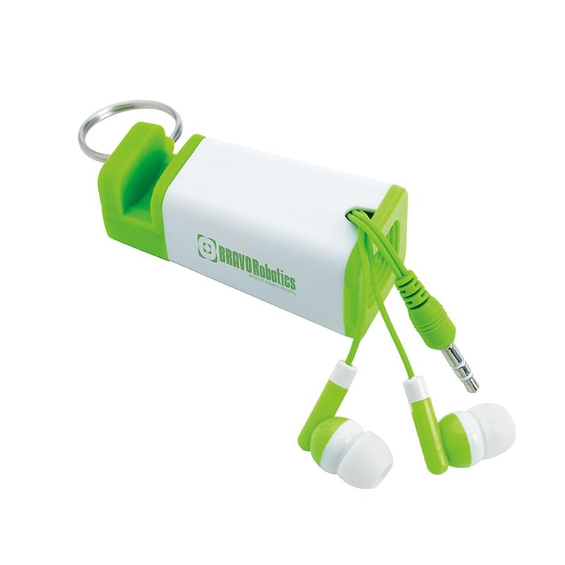 Phone Amplifier Keychain with Earbuds
