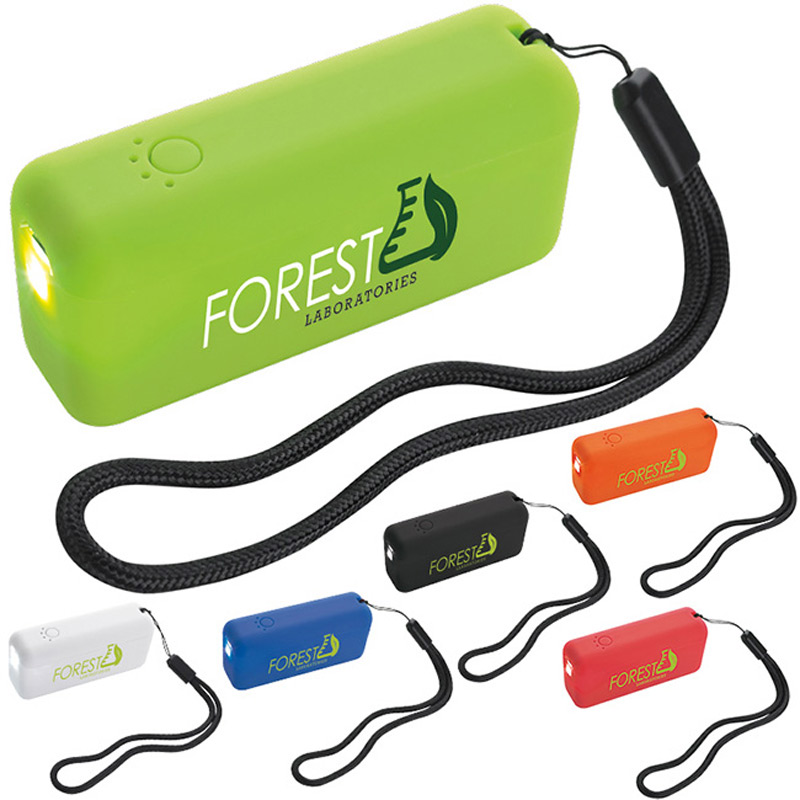 Mini Power Bank with Flashlight 2200 mAh