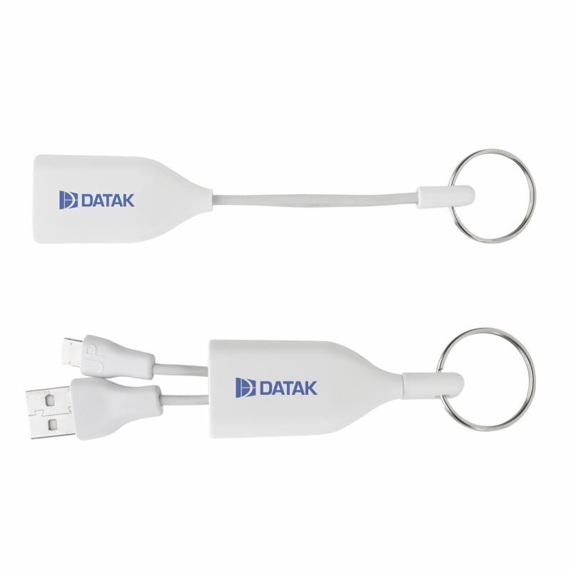 Dual Charging Cable with Keyring