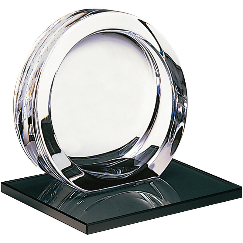 High Tech Award on Black Glass Base - Medium