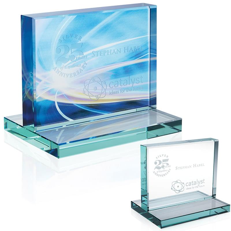 Jade Award with Jade Base—Horizontal—Small