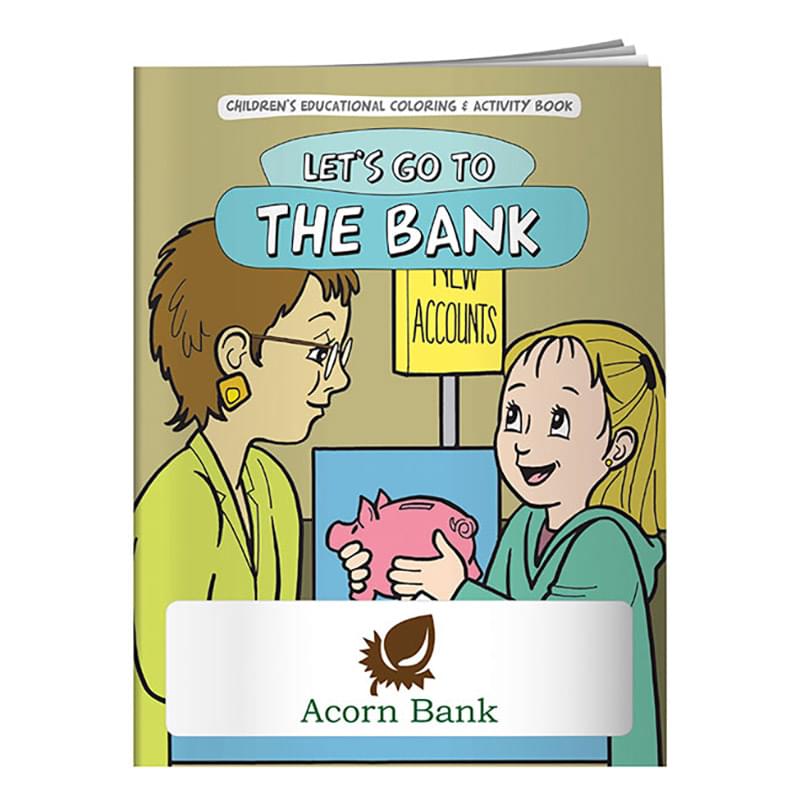 Coloring Book: Let's Go to the Bank