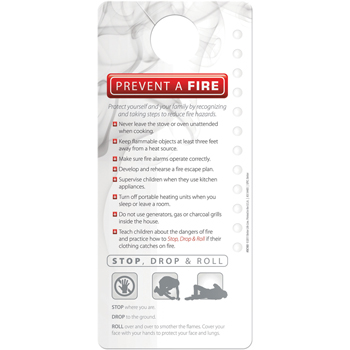 Fire Safety Hang Tag