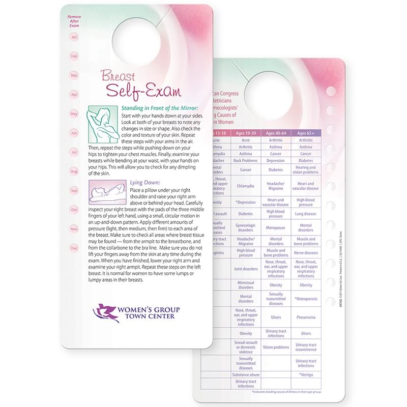 Self Breast Exam Chart