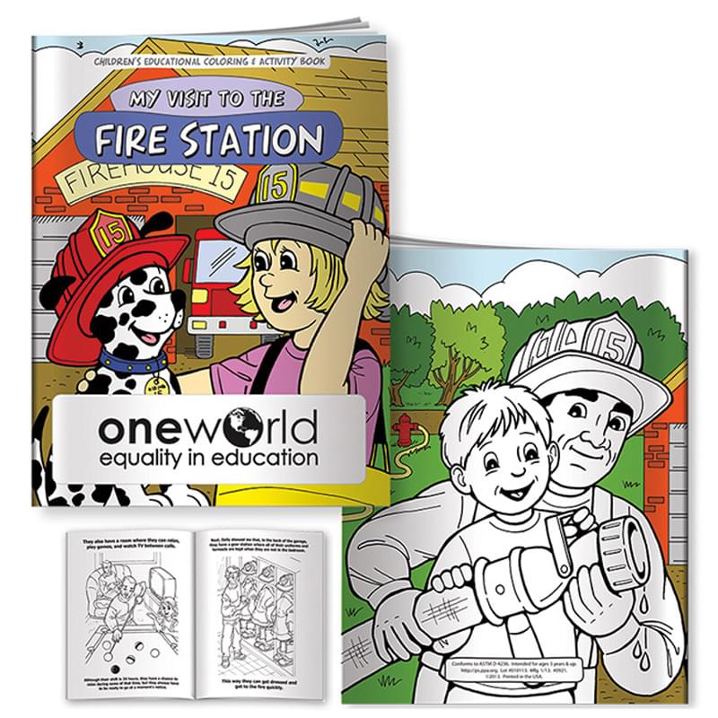 Coloring Book: My Visit to the Fire Station