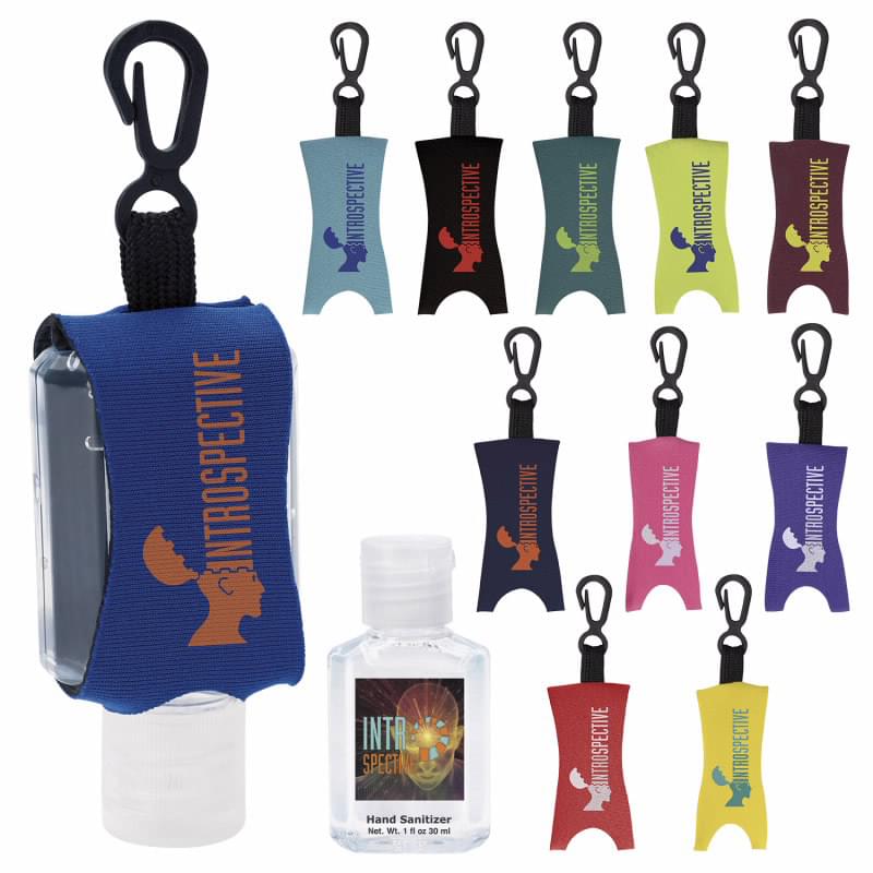 1 oz. Custom Label Hand Sanitizer with Leash