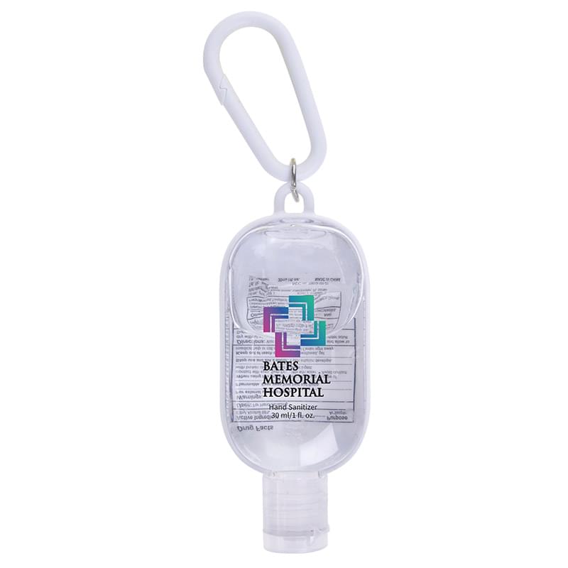 1 oz. Hand Sanitizer with Colorful Case and Carabiner