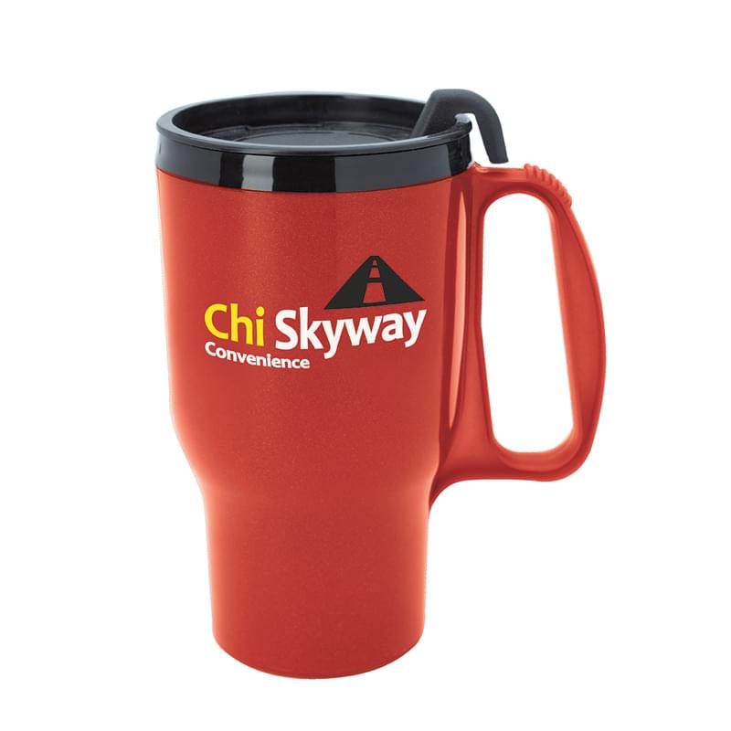 Budget Traveler Mug with Slider Lid - 16 oz.