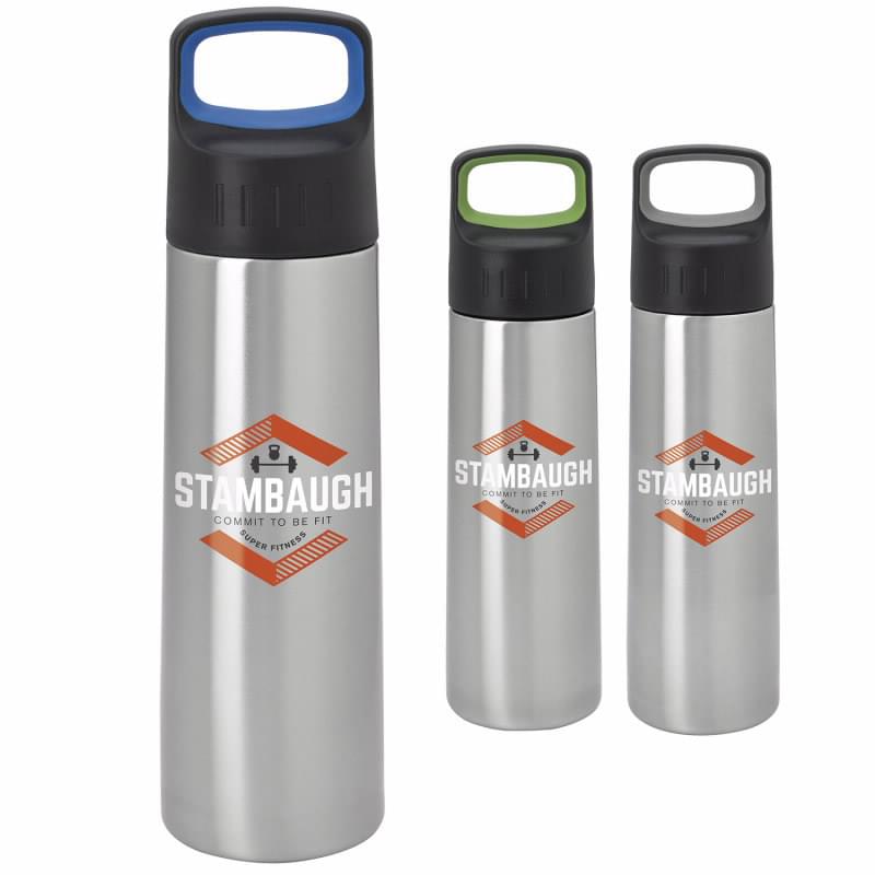 H2GO Solus Stainless Steel Water Bottle - 24 Oz  Aluminum & Stainless Steel  