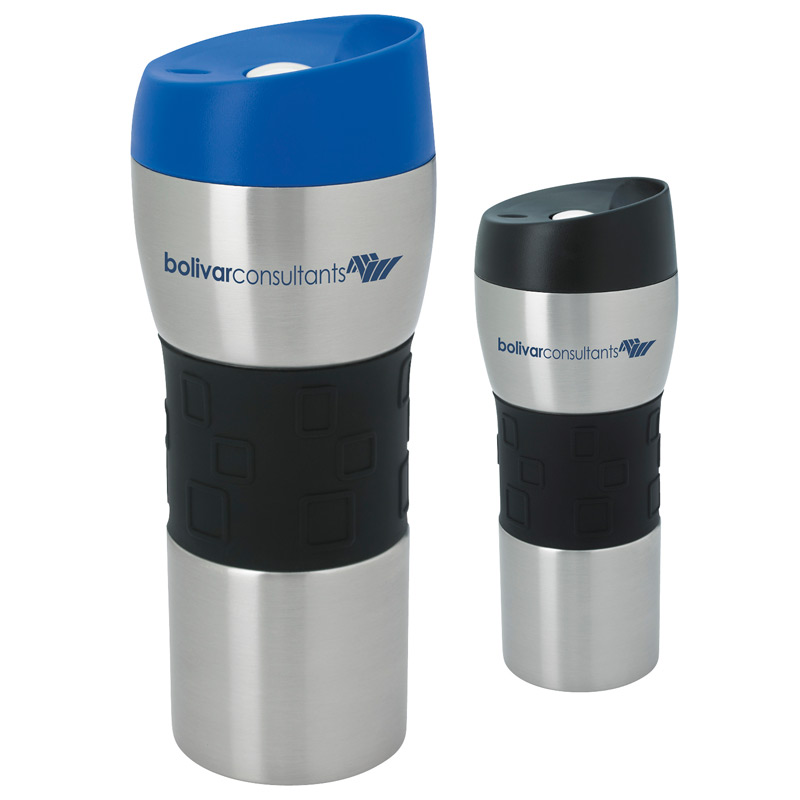 Stainless Tumbler with Grip - 16 oz.