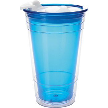 Double Wall Party Cup with Lid - 16 oz.