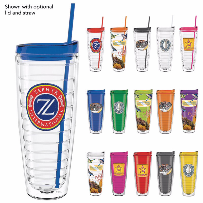 Double Wall Ringed Tumbler - 26 oz.