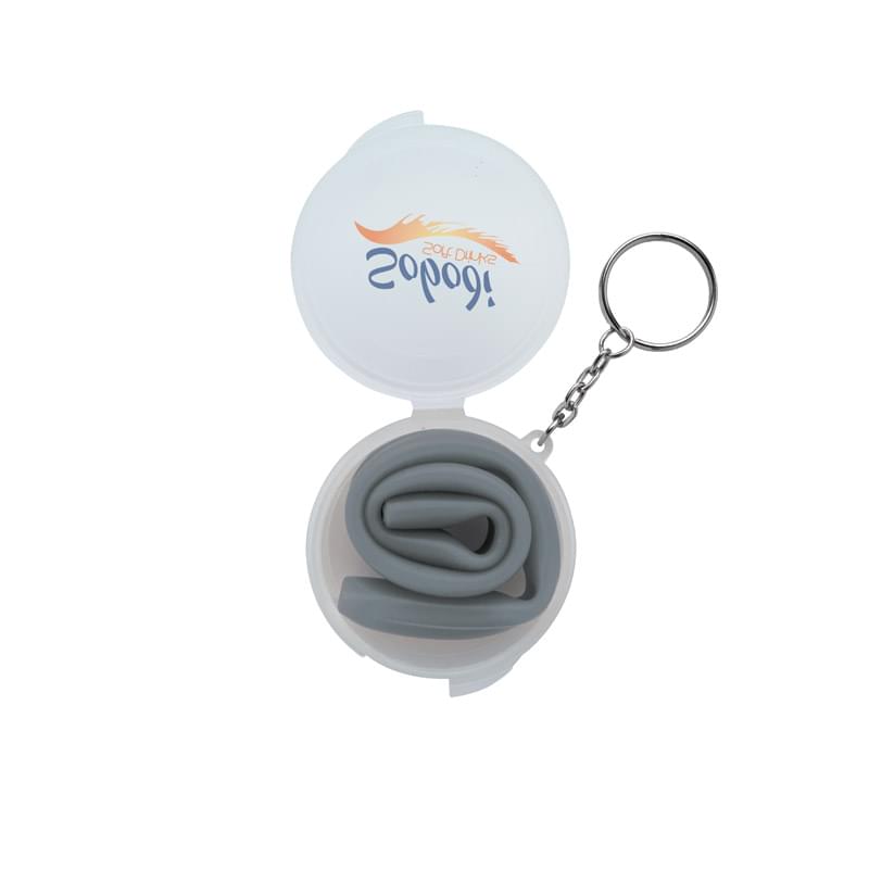 Delight Silicone Straw in Box with Keychain