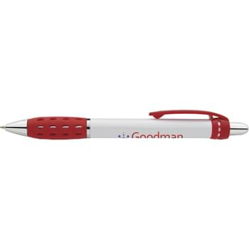 White Oval Grip Pen