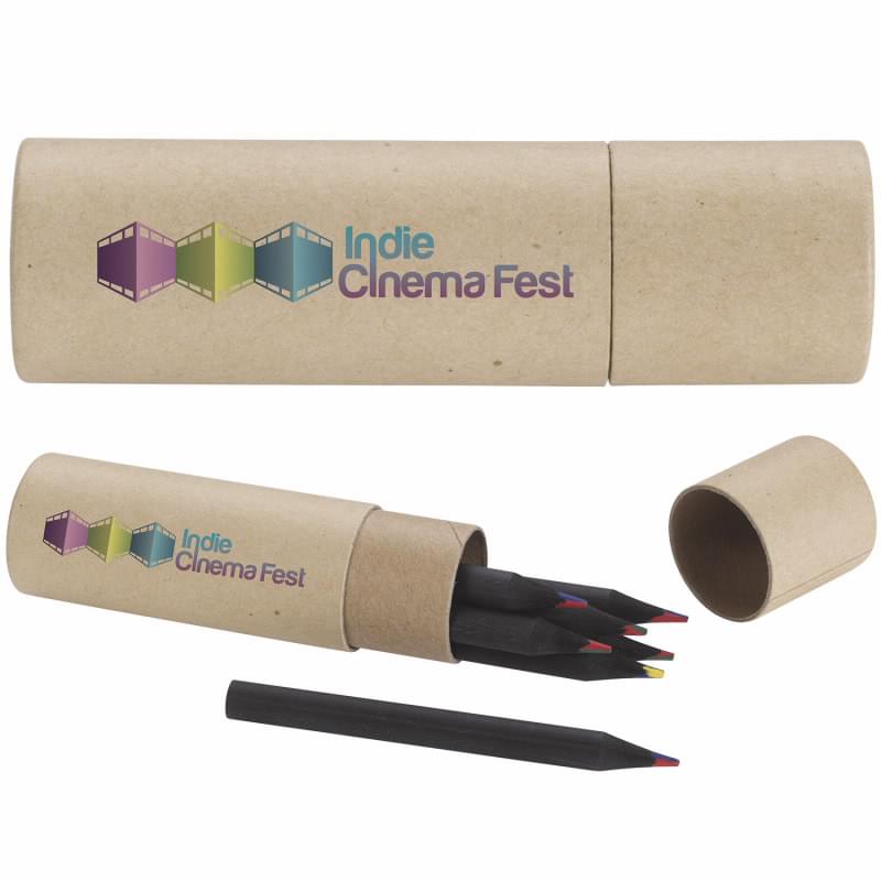 Black 7-Piece Colored Pencil Set