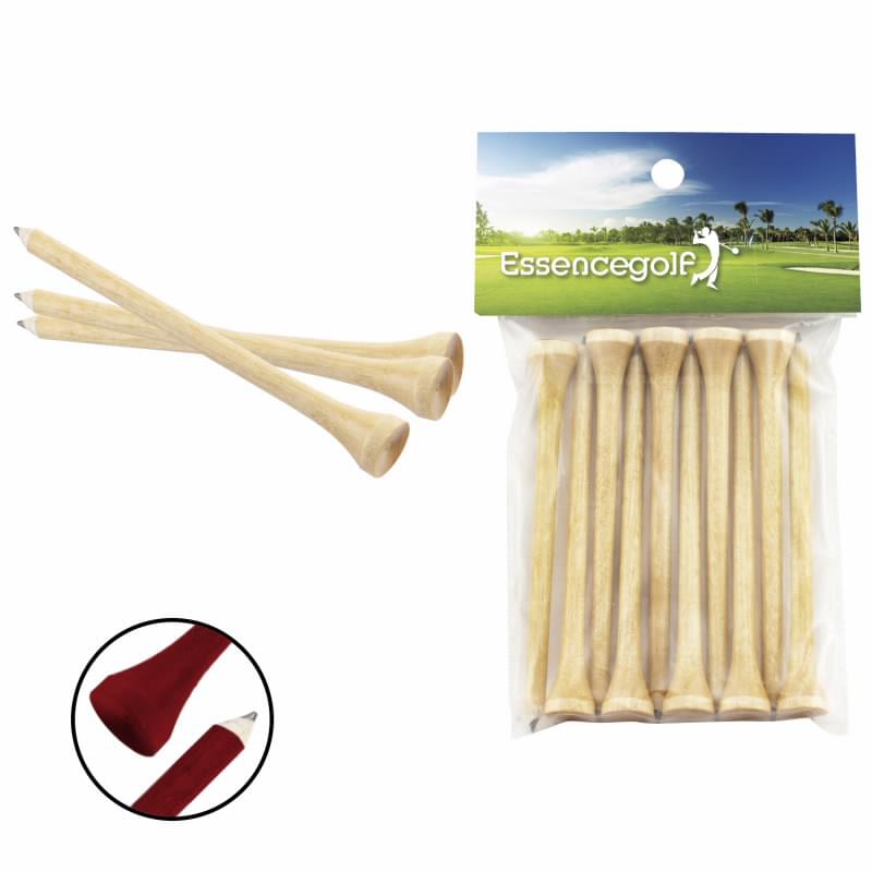 Teecil&#174 Golf Tees with Card Topper