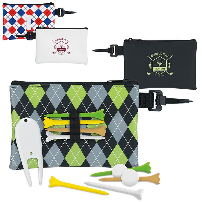 Pattern Golf Pouch Tee Kit - Value Pak