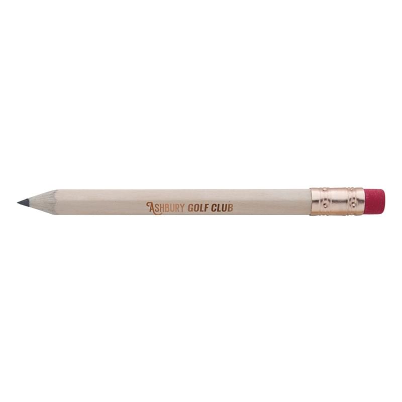 Hex Golf Pencil with Eraser