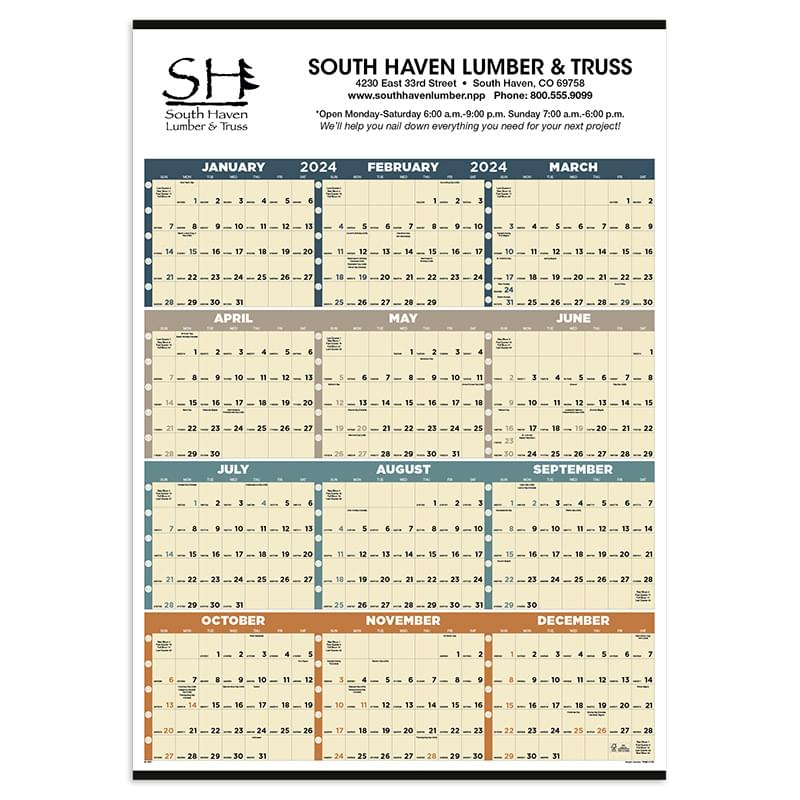 Time Management Span-A-Year (Non-Laminated)