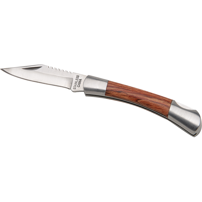 Small Rosewood Pocket Knife - Silver