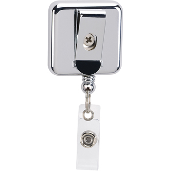 Square Metal Retractable Badge Holder