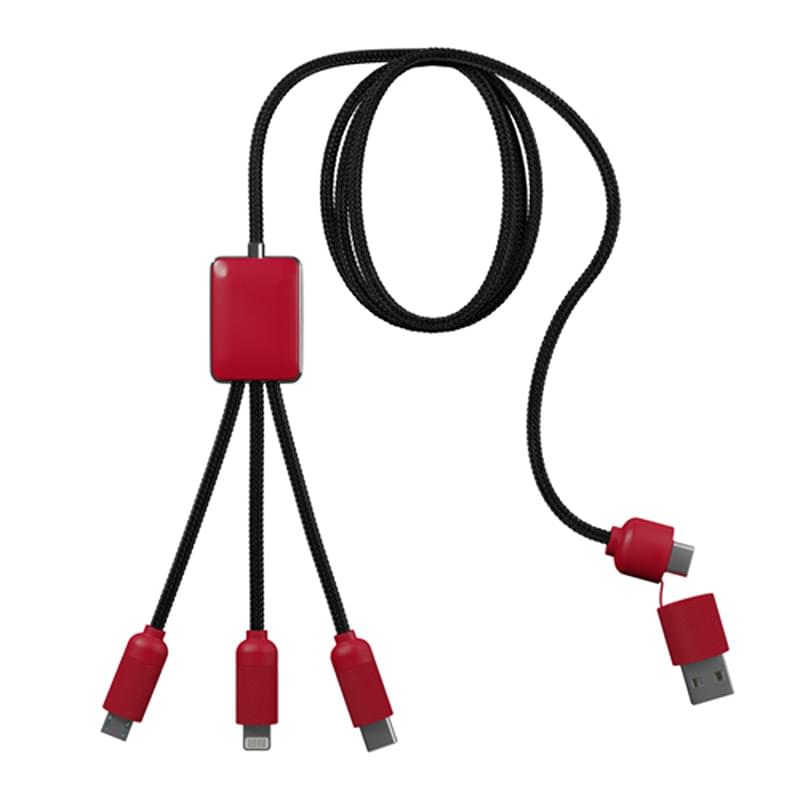 5-in-1 Charging Cable with Light-Up Logo